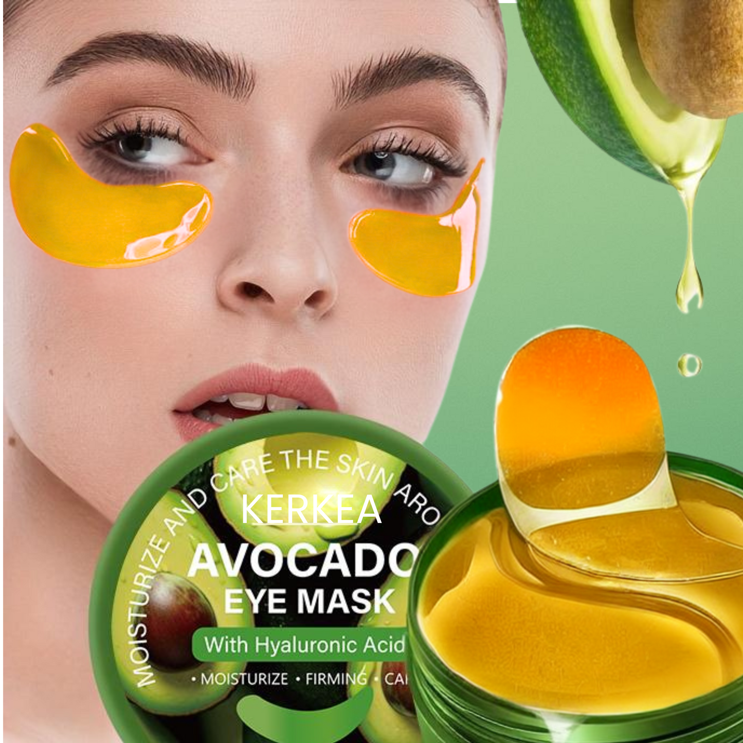 Avocado Eye Mask - Gold Edition